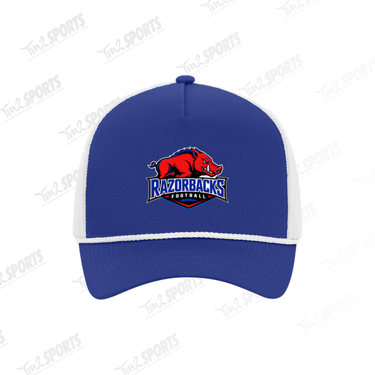 RAZ26 -  Everyday Cotton Twill 5-Panel Trucker Rope Cap - Royal