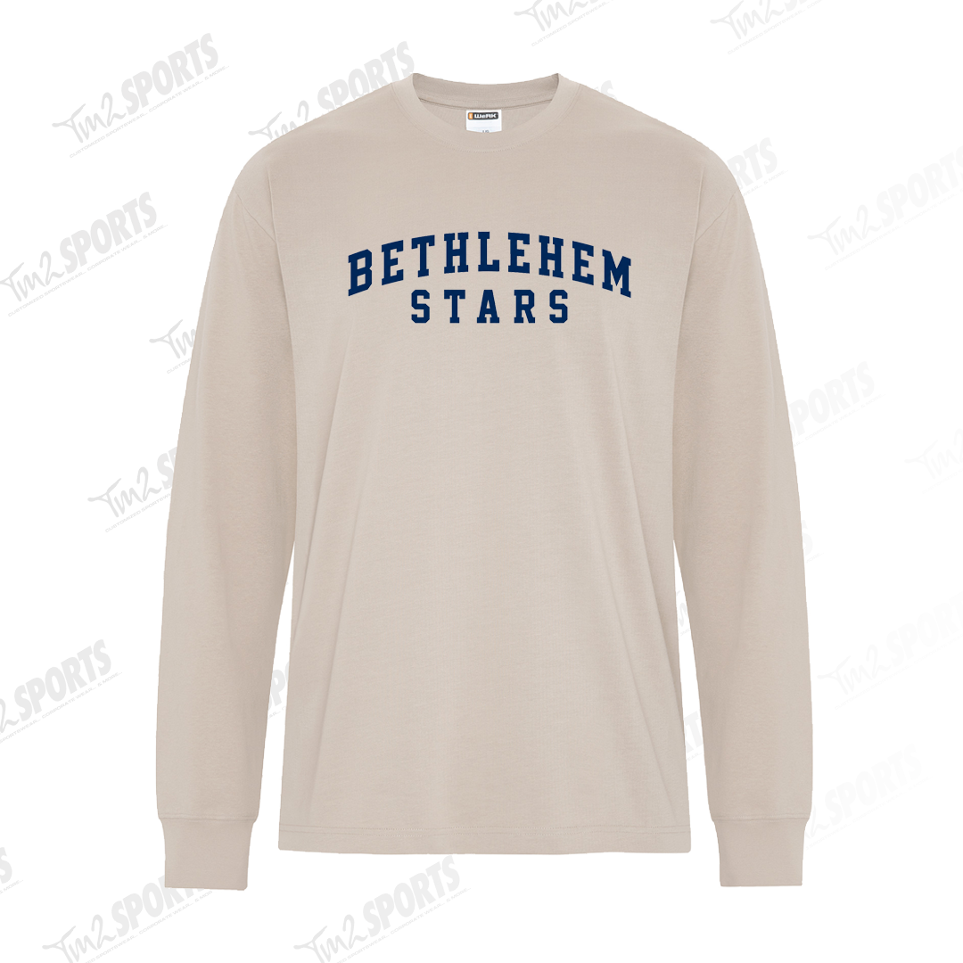 BETH26 - WERK Heavyweight Ring Spun Cotton Long Sleeve Tee - Sand