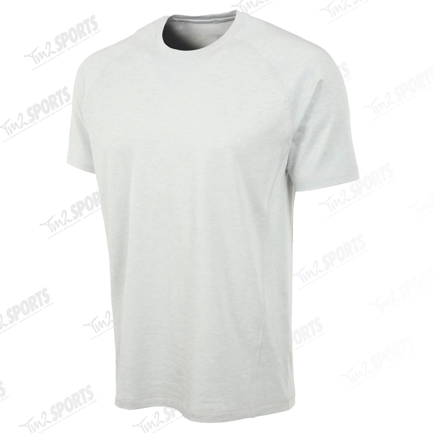 SUNICE Men's Grant Kinetic Short-Sleeve Performance Crew Neck T-Shirt - Down Grey Melange