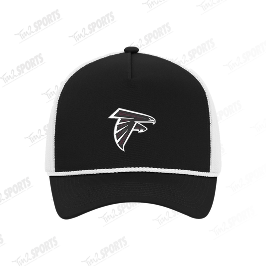MGF26 -  Everyday Cotton Twill 5-Panel Trucker Rope Cap - Black/White