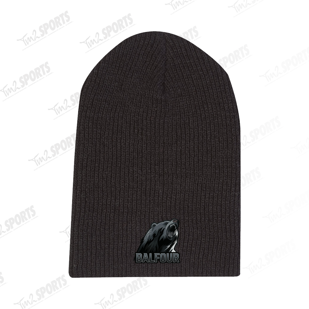 BALFC26 - Rib Slouch Beanie - Black