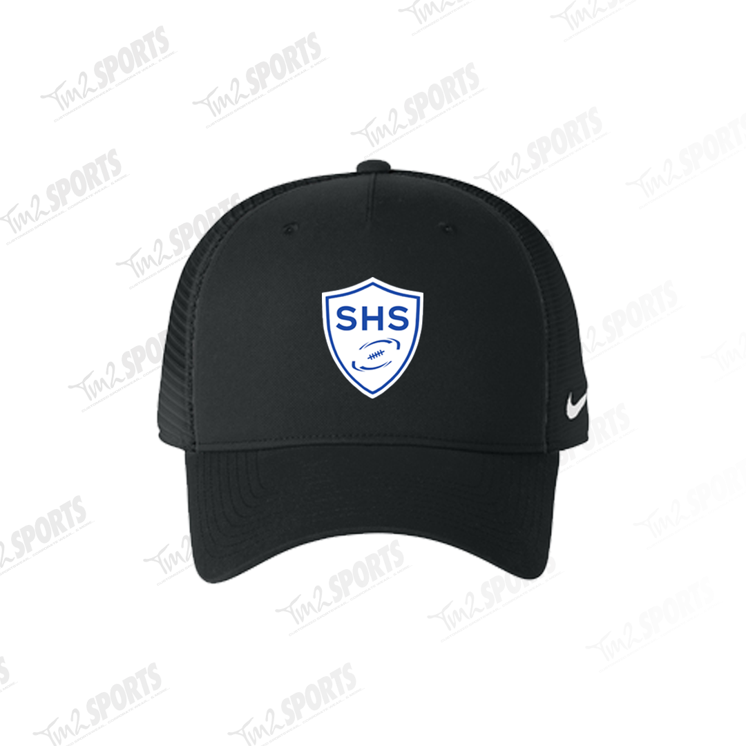 SHAD26 - Nike Snapback Mesh Trucker Cap - Black/White