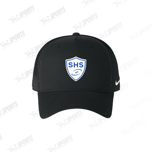 SHAD26 - Nike Snapback Mesh Trucker Cap - Black/White