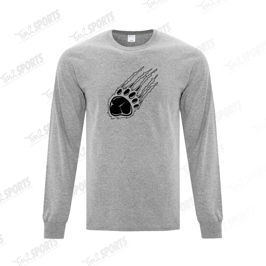 BFON26 - Cotton Blend Long Sleeve Tee - Grey