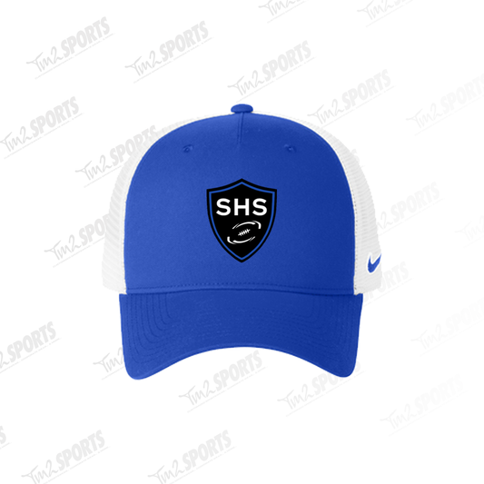 SHAD26 - Nike Snapback Mesh Trucker Cap - Royal/White