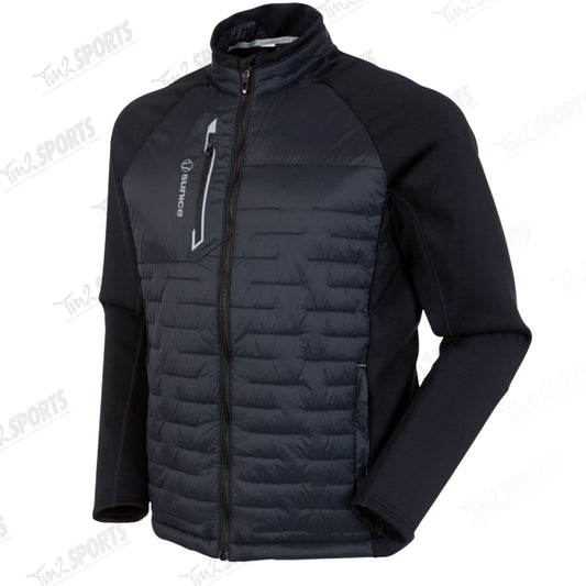 SUNICE Men's Hamilton Element Shield Hybrid Thermal Jacket - Black/Magnesium