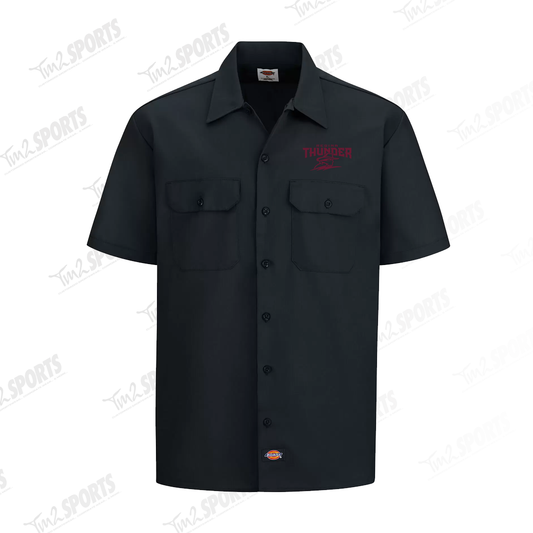 26RTFAN - *NEW* DICKIE'S Traditional Short Sleeve Work Shirt - Black