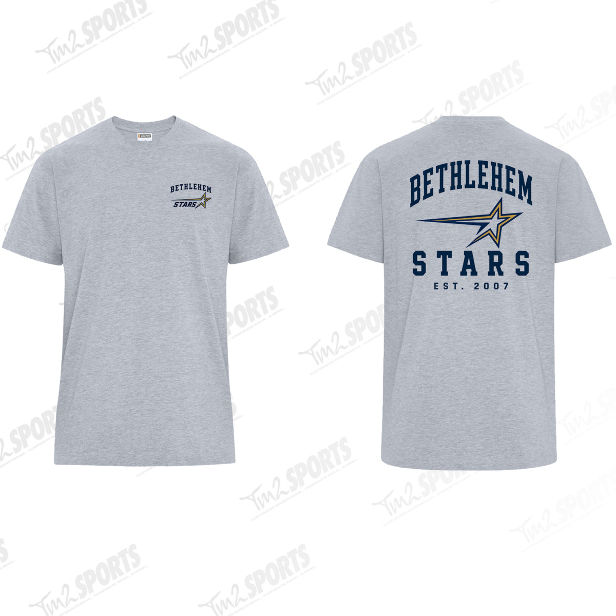 BETH26 - Ring Spun Short Sleeve Tee - Grey