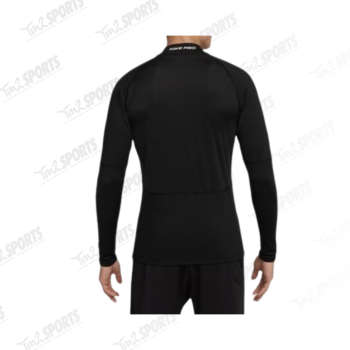 Nike Pro Men's Dri-FIT Warm Long-Sleeve Fitness Mock Slim Fit Black