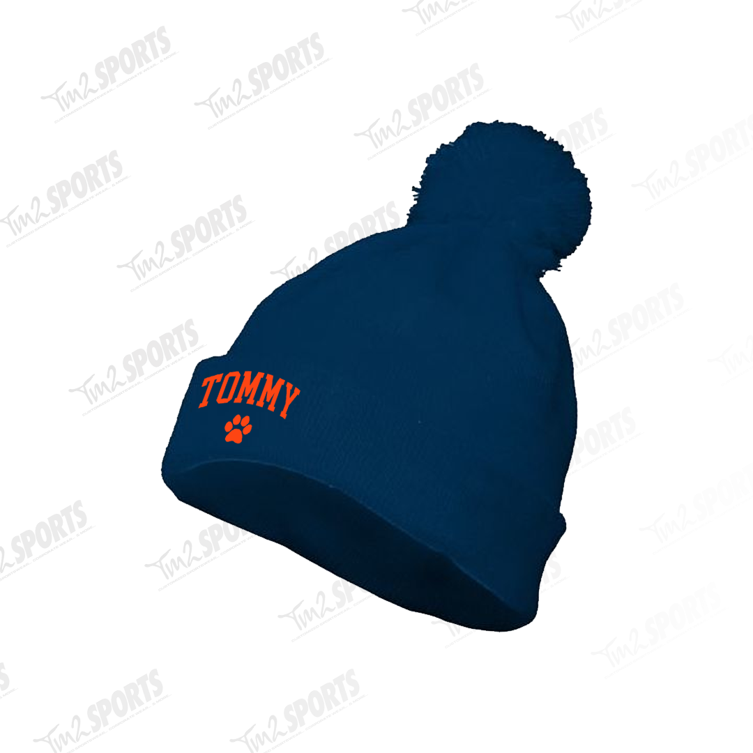 TOM26 - Pom Cuff Toque - Navy
