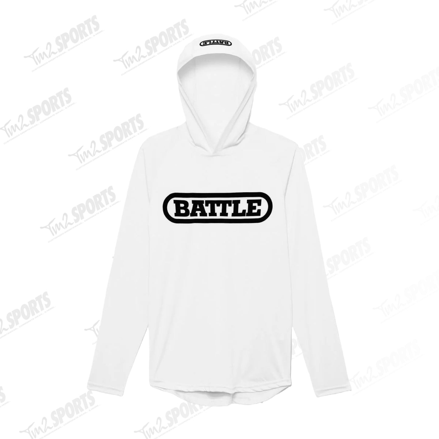 BATTLE Light Action Hoodie - White