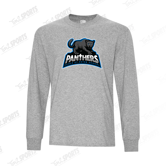 STSP25 - Cotton Blend Long Sleeve Tee - Athletic Grey