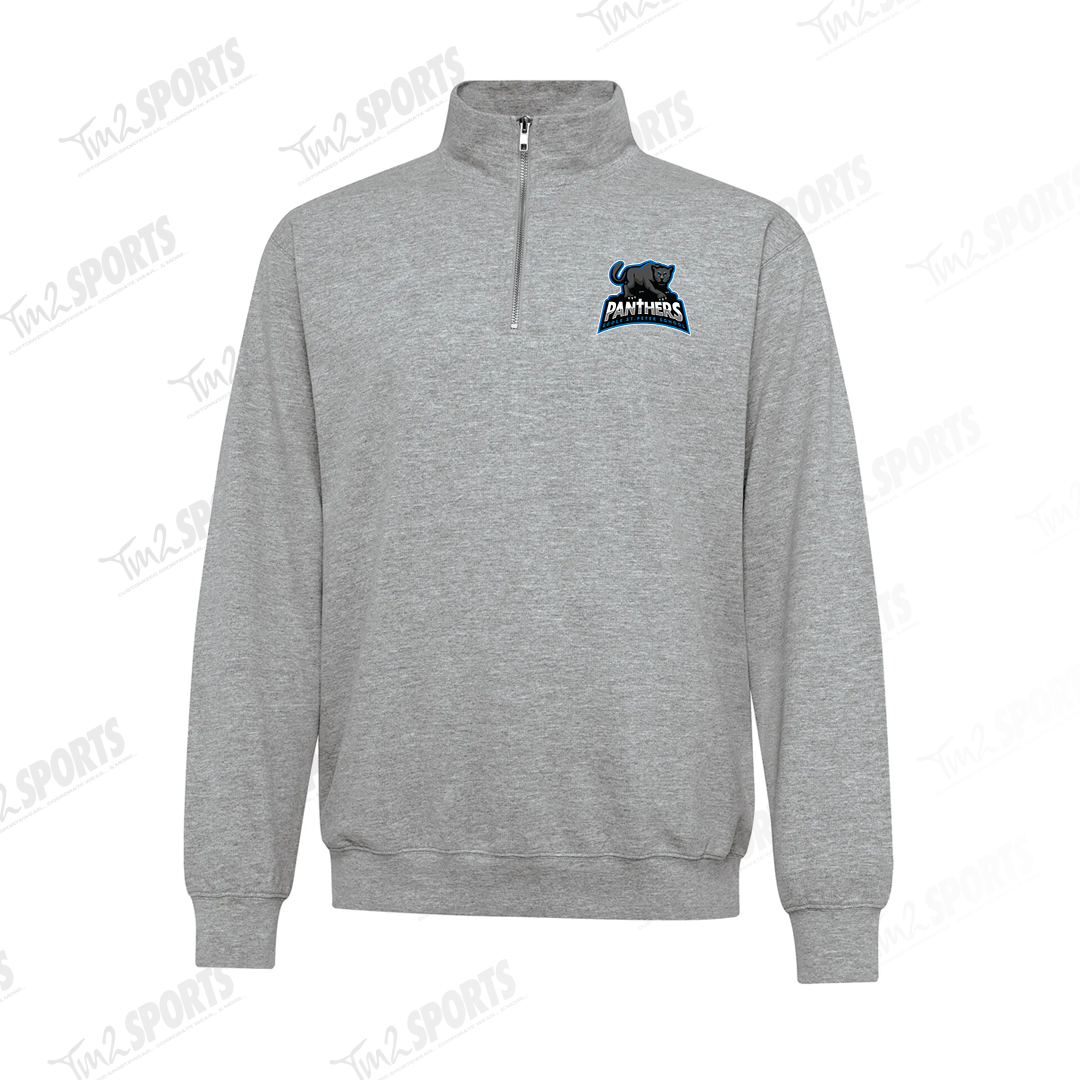 STSP25 - Everyday 1/4 Zip Crewneck Sweatshirt - Athletic Grey
