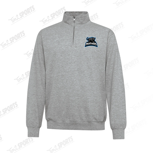 STSP25 - Everyday 1/4 Zip Crewneck Sweatshirt - Athletic Grey