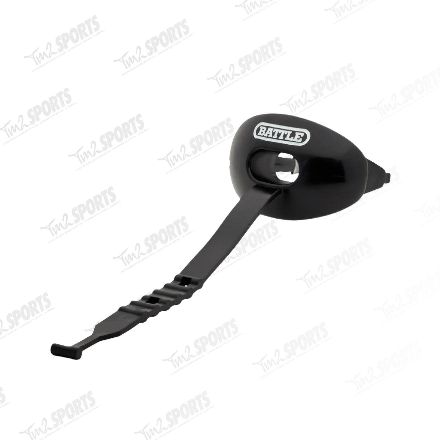 Battle Oxygen Football Mouthguard with Connected Strap - Black