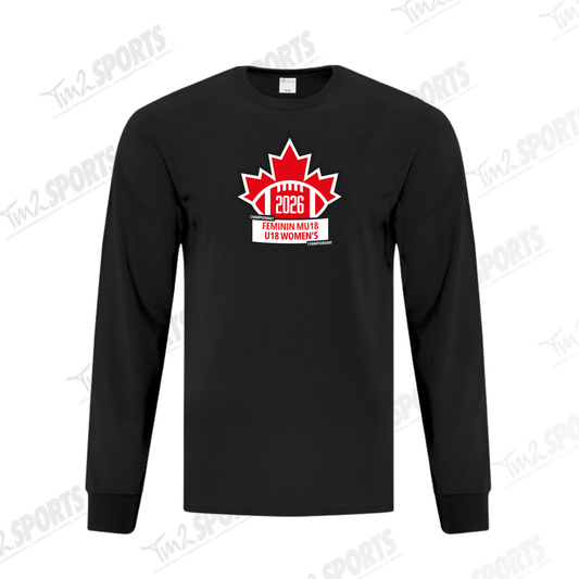 WOM26 - Unisex Triblend  Long Sleeve Tee - Black