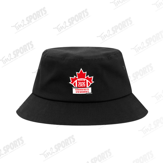 WOM26 - Cotton Twill Bucket Hat - Black