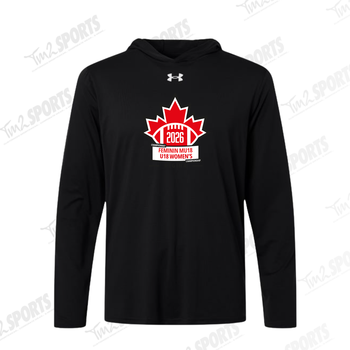 WOM26 - Under Armour Vanish Hooded Long Sleeve T-Shirt - Black