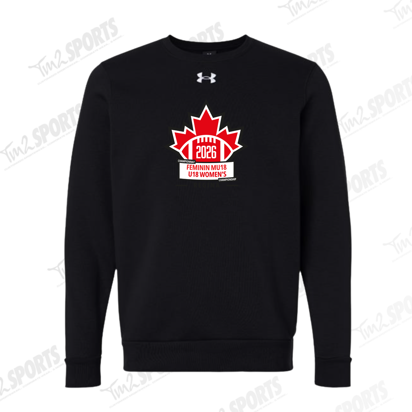 WOM26 - Under Armour Fleece Crew - Black