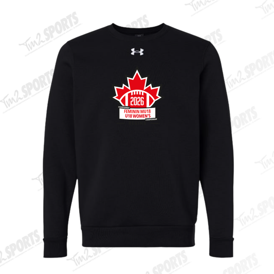 WOM26 - Under Armour Fleece Crew - Black