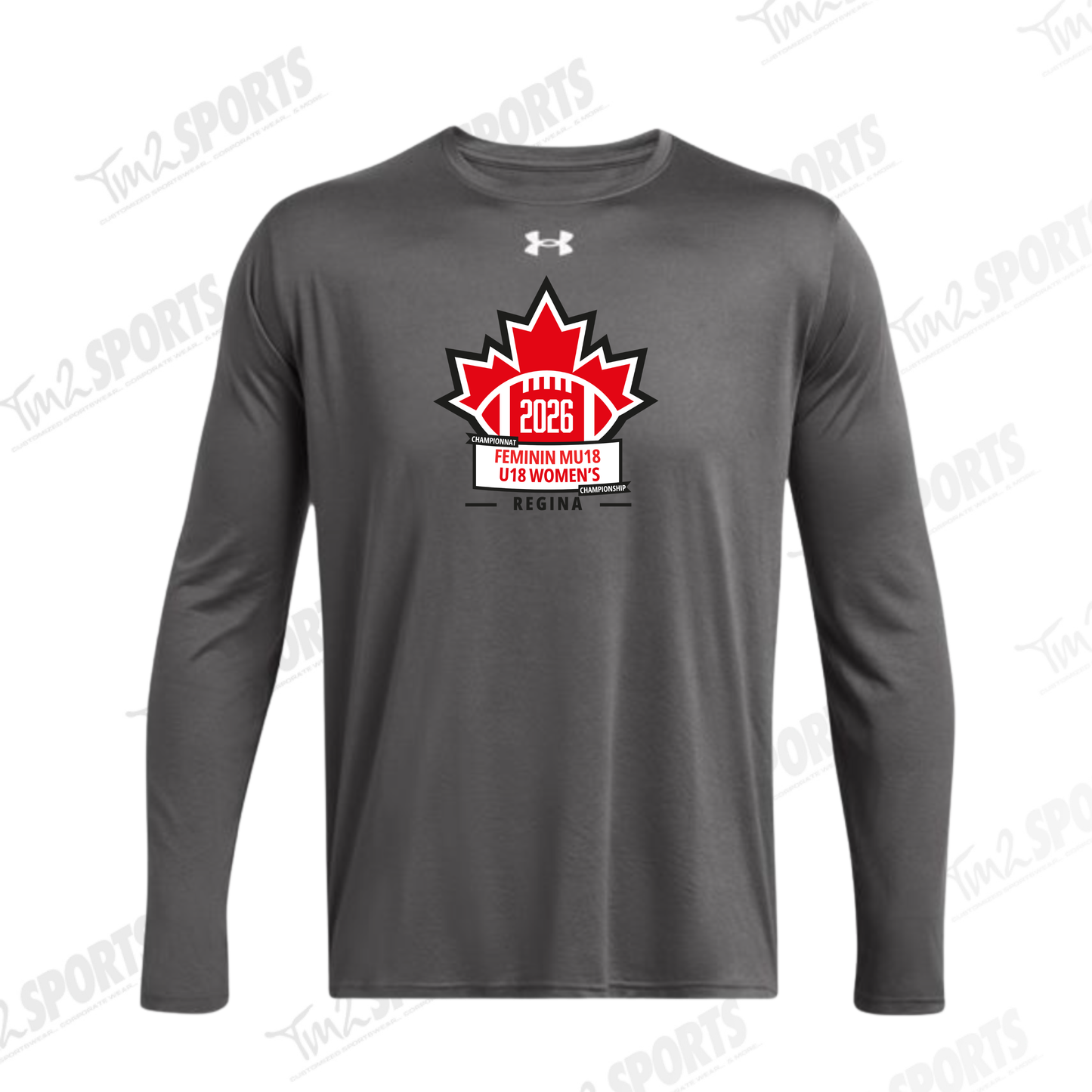 WOM26 - Under Armour Tech™ Long Sleeve T-Shirt - Dark Grey