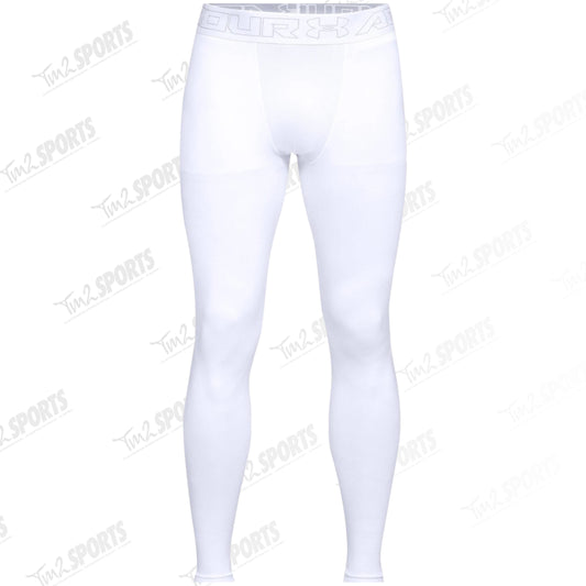 UA Coldgear Compression Leggings White