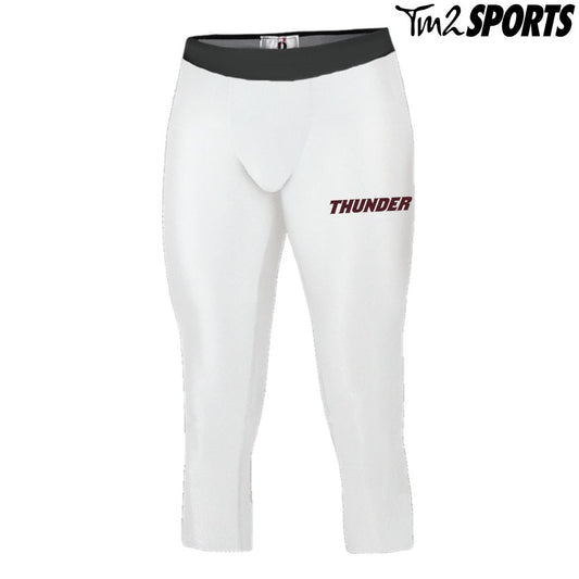 PLAY25 - Sport Pro-Compression 3/4 Length - White