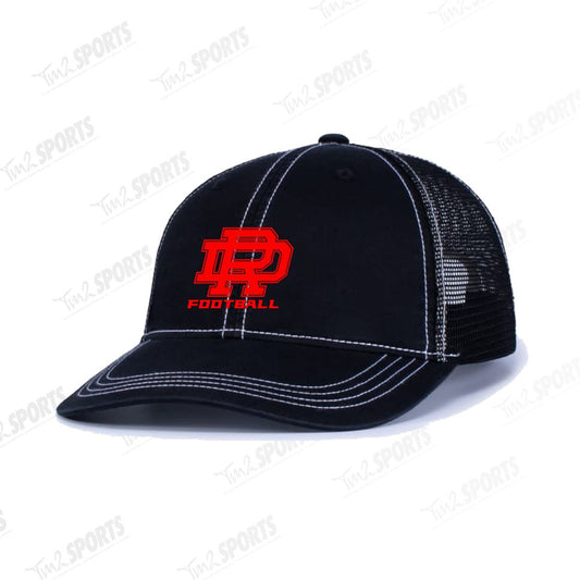 DFB25 - Vintage Trucker Snapback Cap - Black
