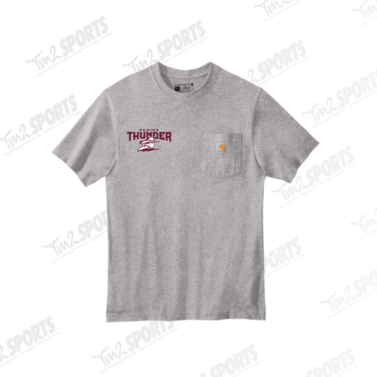 26RTFAN - Carhartt Workwear Pocket Short Sleeve T-Shirt - Heather Grey