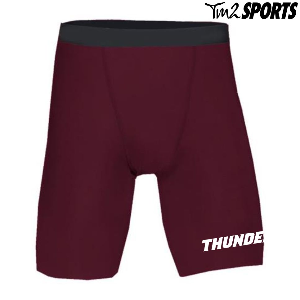 PLAY25 - Sport Pro-Compression Shorts - Maroon
