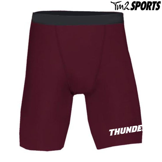 PLAY25 - Sport Pro-Compression Shorts - Maroon