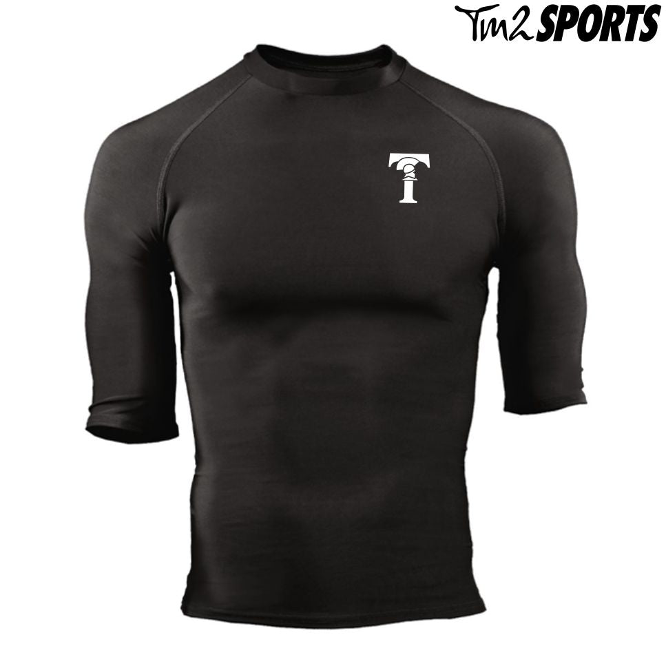 THOM25 - Pro-Compression Half Sleeve Crew - Black