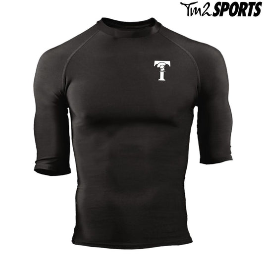 THOM25 - Pro-Compression Half Sleeve Crew - Black