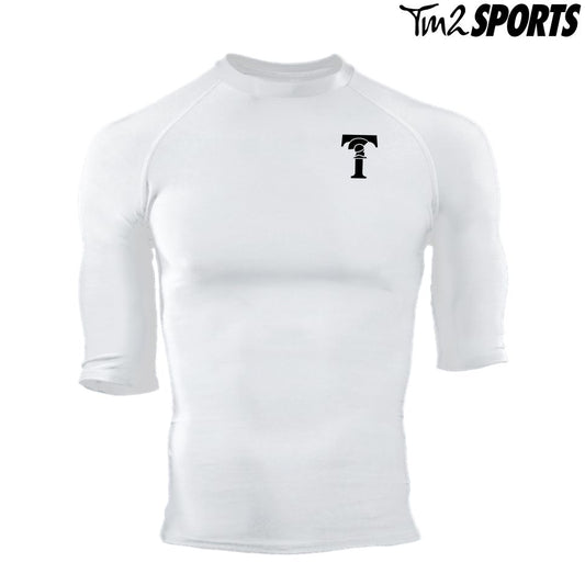 THOM25 - Pro-Compression Half Sleeve Crew - White