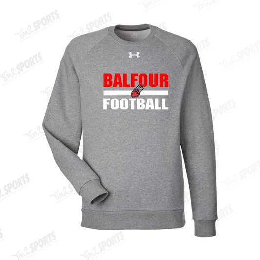 BFFB25 - Under Armour Rival Fleece Sweatshirt - Grey