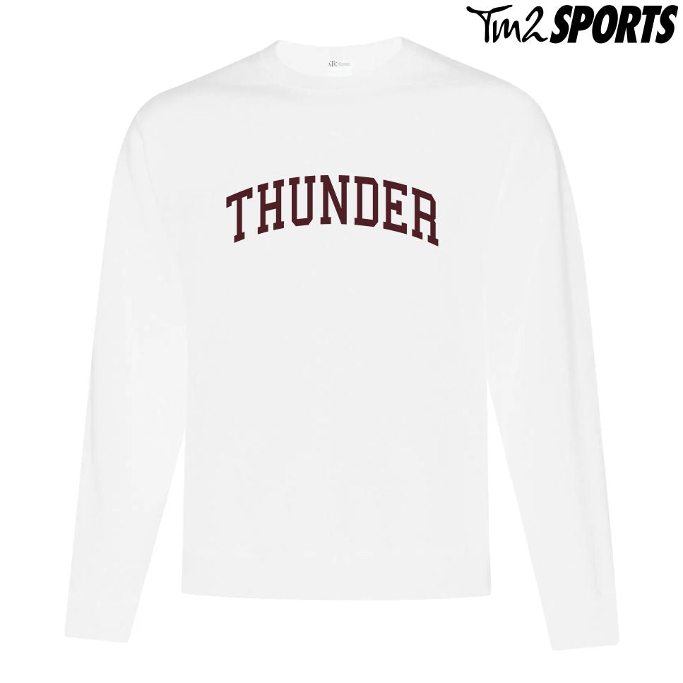 RTFAN25 - Fleece Crewneck Sweatshirt - White