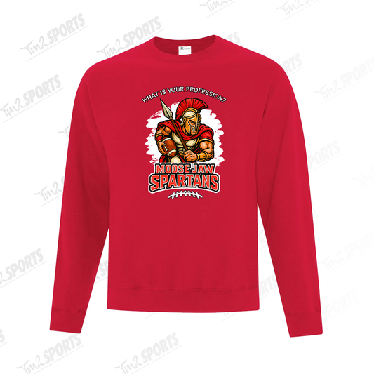 MJSP25 - Fleece Crewneck Sweatshirt - Red