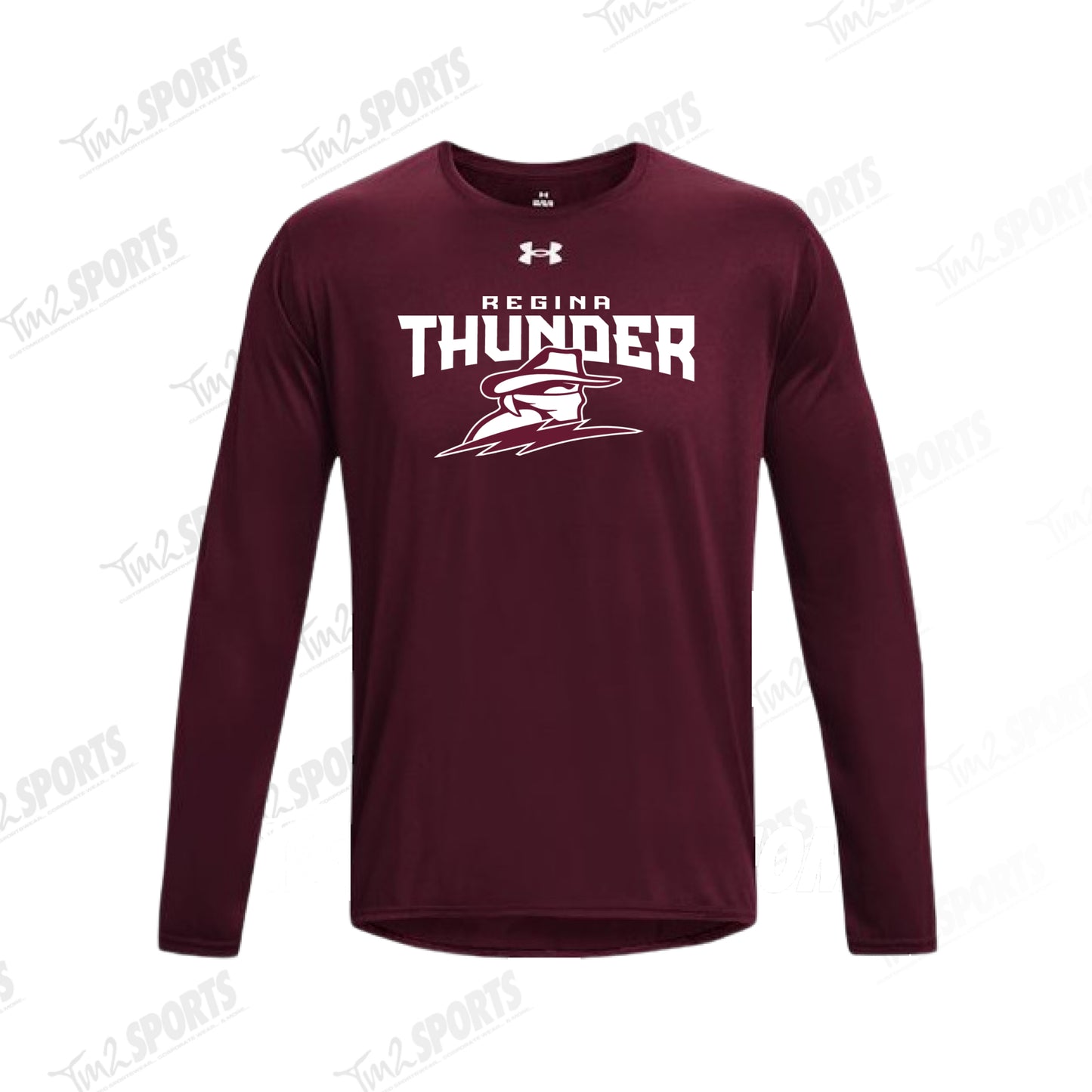 TPLAY26 - Under Armour Team Tech™ Long Sleeve T-Shirt - Maroon