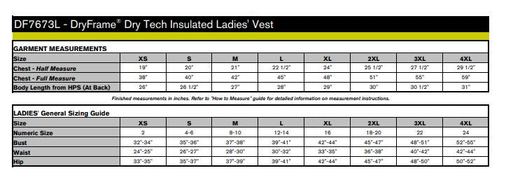 SMSC25 - DRYFRAME Dry Tech Insulated Vest - Black