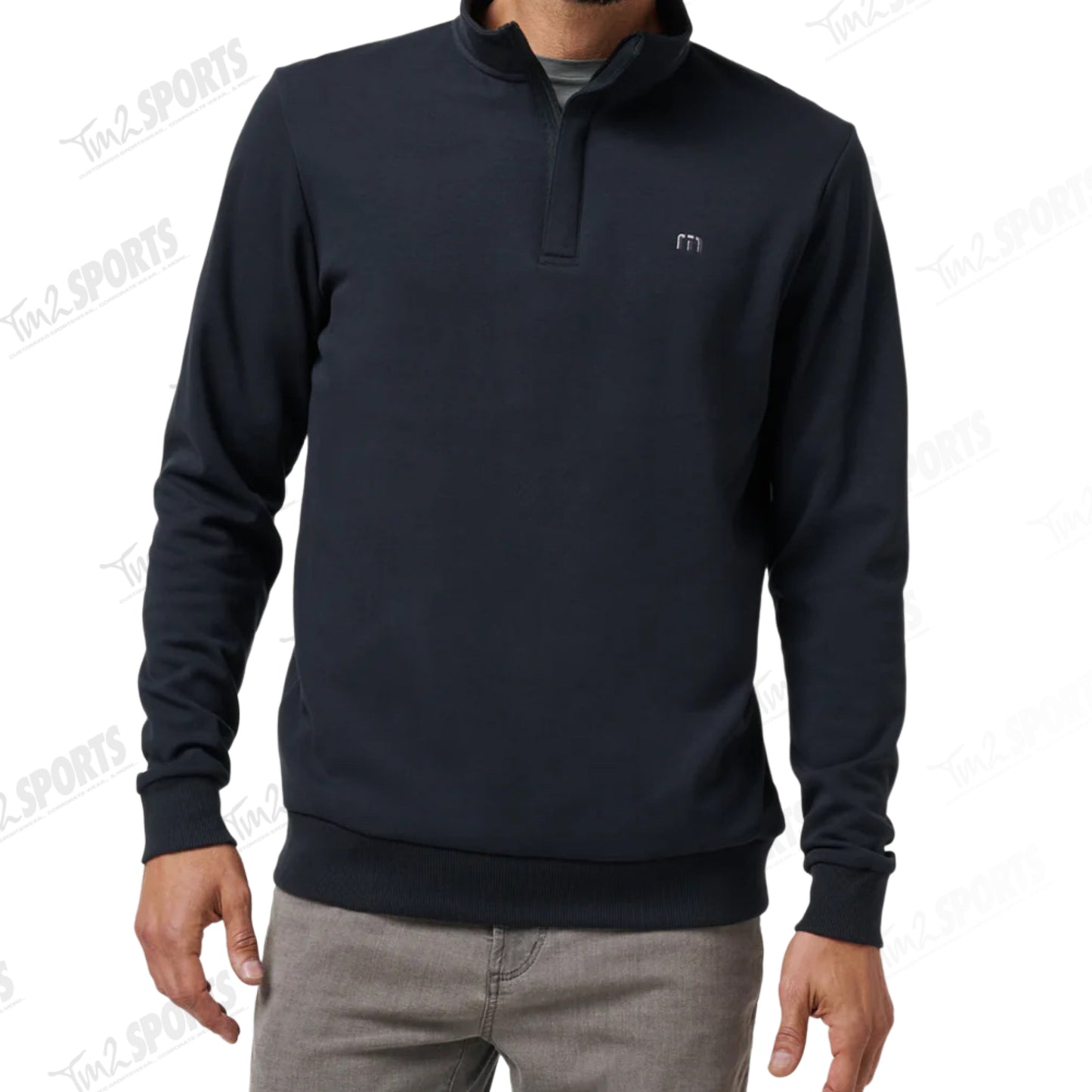 Travis Mathew Cloud Quarter Zip - Black