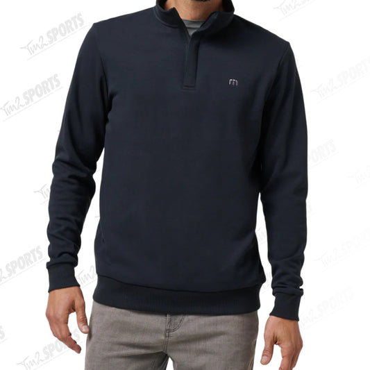 Travis Mathew Cloud Quarter Zip - Black