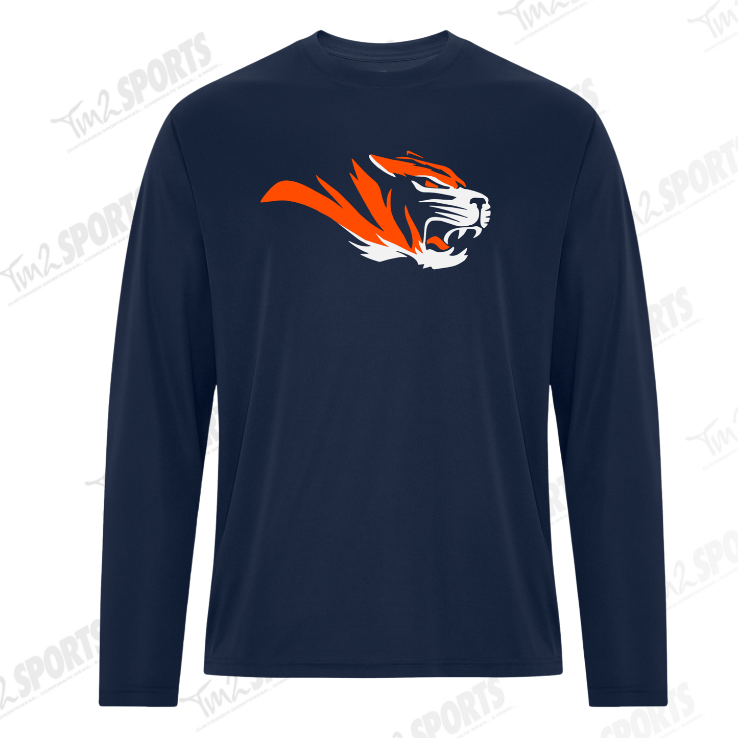 TDFB26 - Essential Performance Long Sleeve Tee - Navy
