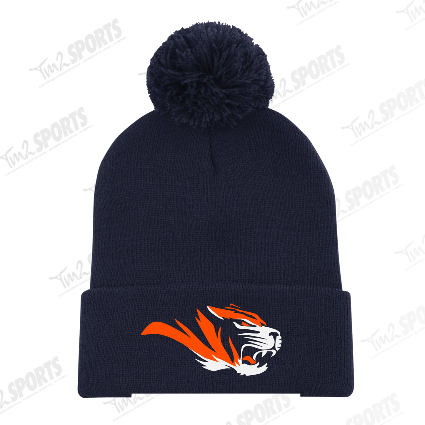 TDFB26 - Everyday Pom Cuff Toque - Navy