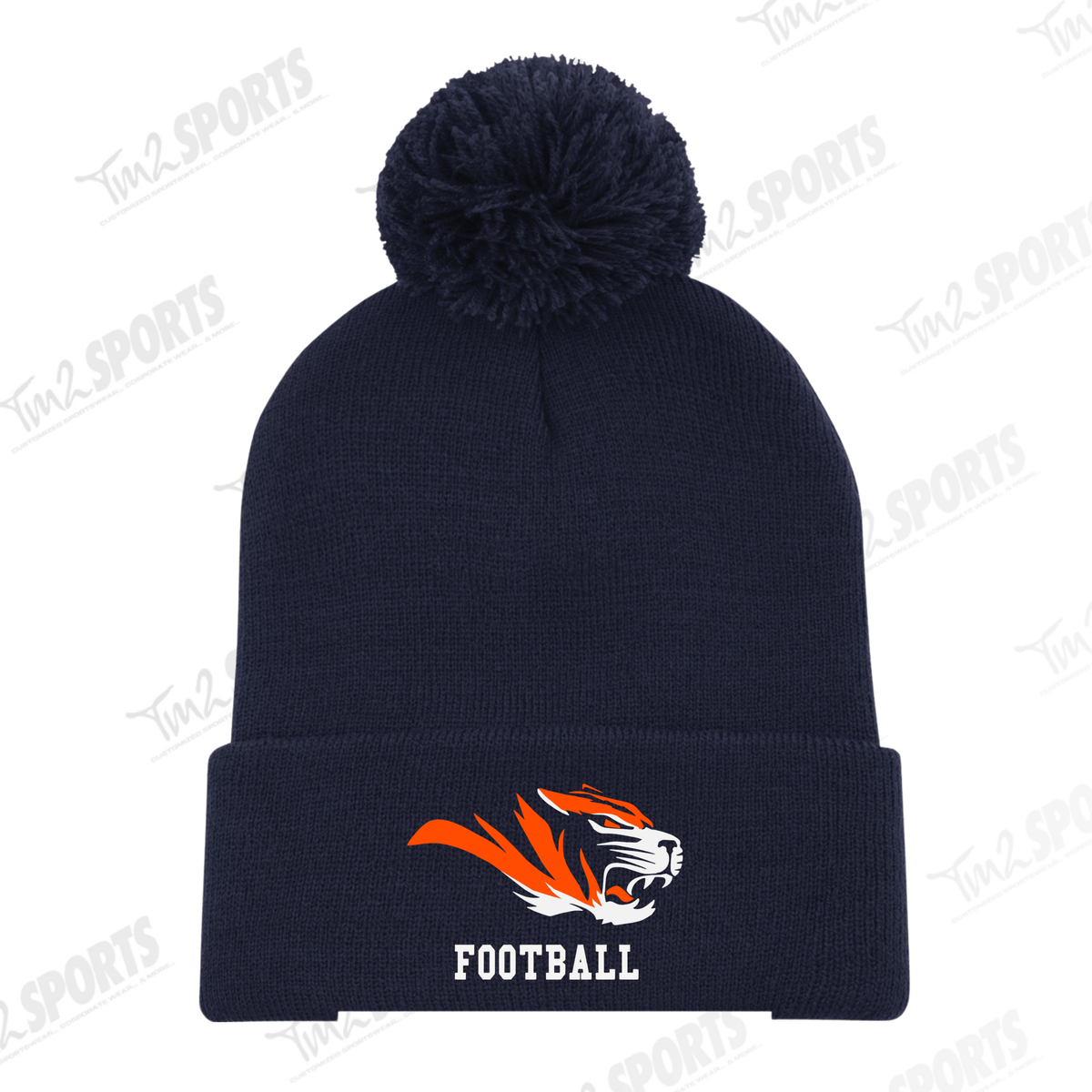 TDFB26 - Everyday Pom Cuff Toque - Navy