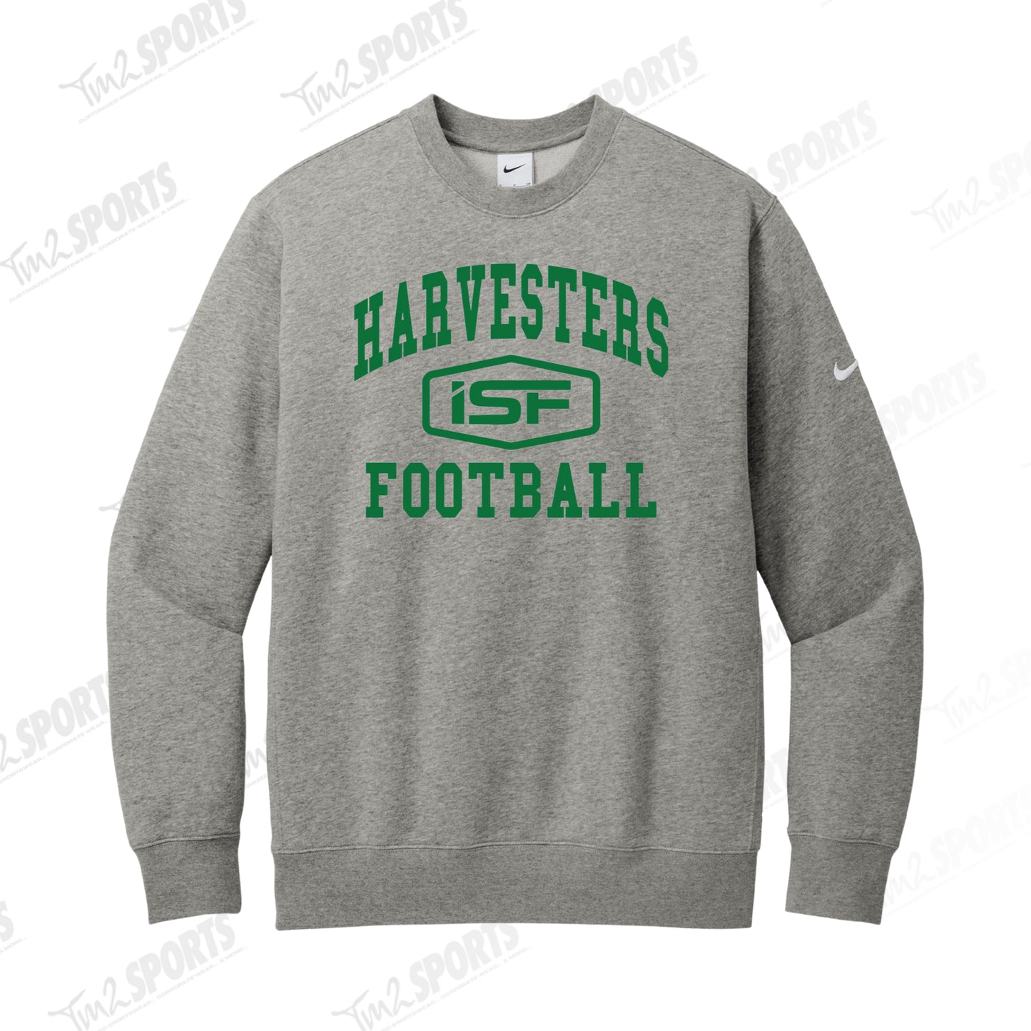 ISFIN - Nike Club Fleece Crew - Grey