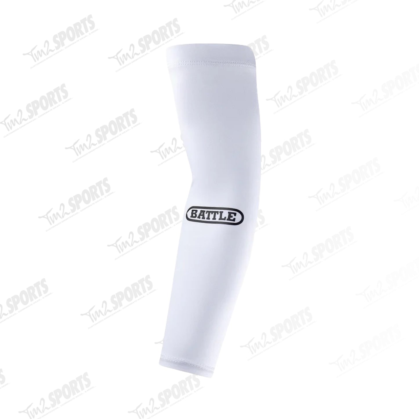 Battle Performance Football Full Arm Sleeve Pair - White