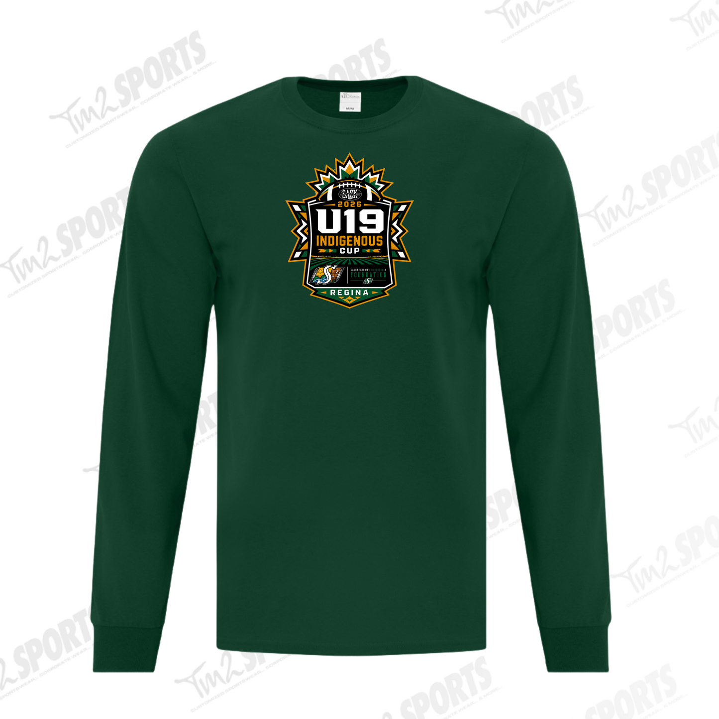 IND26 - Everyday Cotton Long Sleeve Tee - Forest