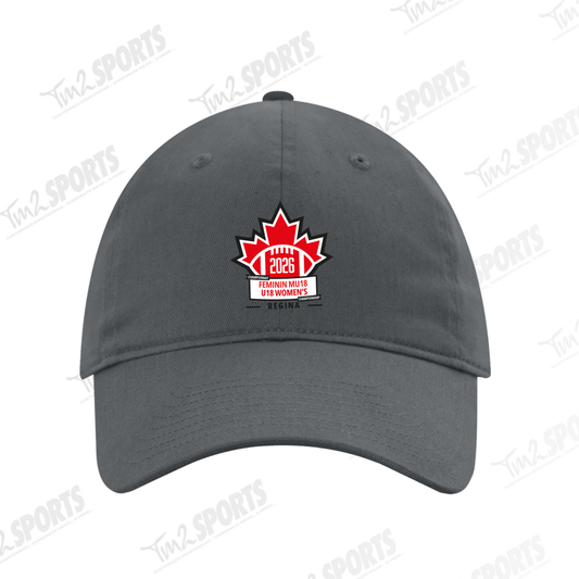 WOM26 - Cotton Twill Dad Hat - Coal Grey