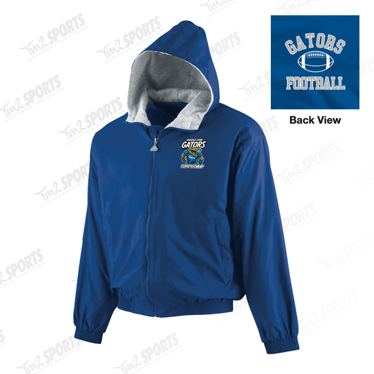 MJGA25 - Hooded Taffeta Jacket/Fleece Lined - Royal