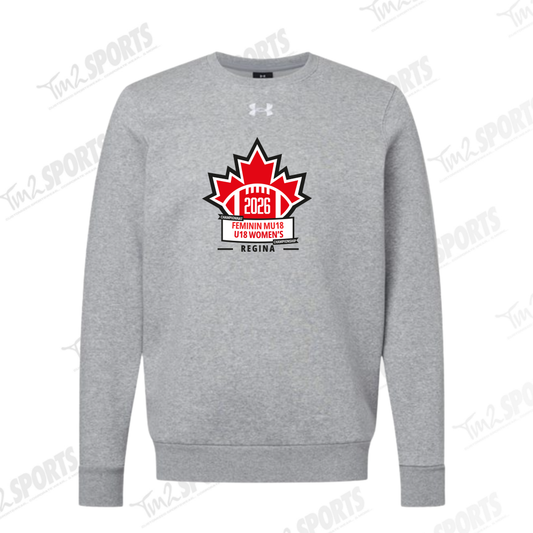 WOM26 - Under Armour Fleece Crew - Grey